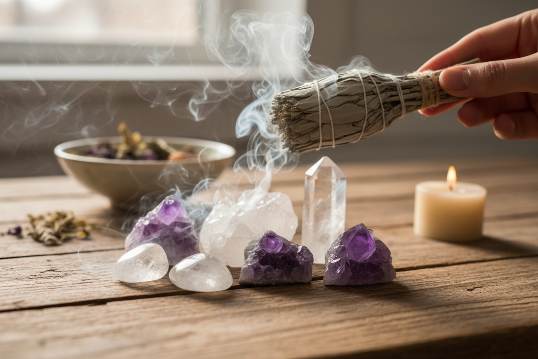 How to cleanse and charge crystals