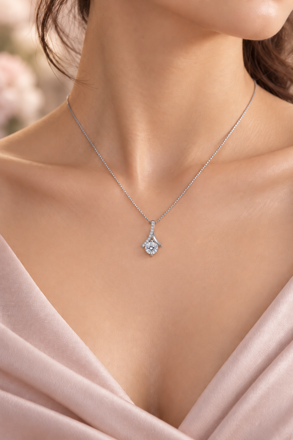 Zircon Pendant Necklace